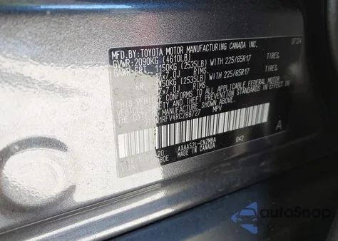 2024 Toyota Rav4 Xle from USA, damaged, VIN 2T3W1RFV4RC288727